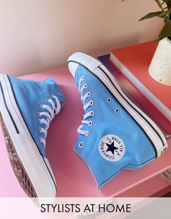 Converse Chuck Taylor All Star Hi Plave - Muške Tenisice | 49186SFEL